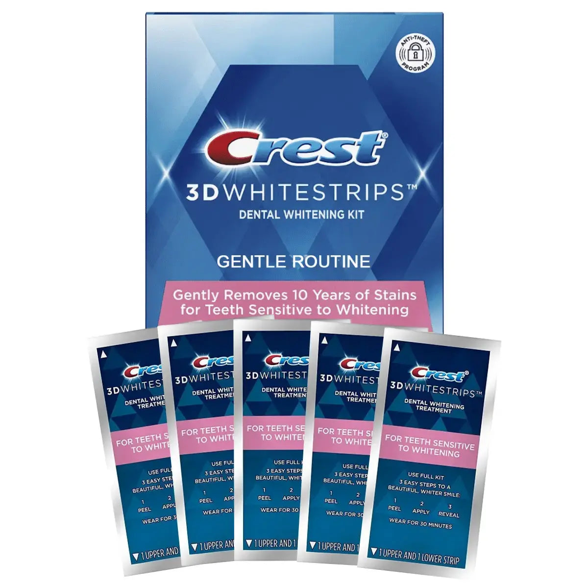 Bělící pásky Crest 3D White Whitestrips Gentle Routine