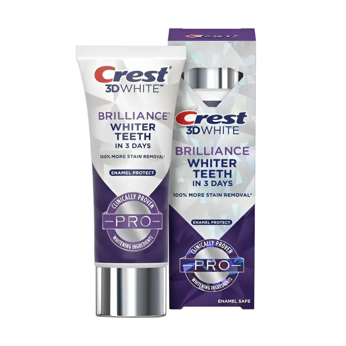 Zubní pasty Crest 3D White Brilliance Whiter Teeth In 3 Days Enamel protect PRO 85g