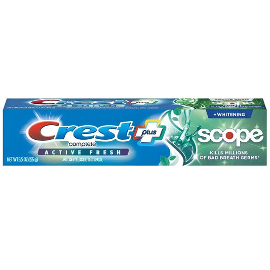 Zubní pasty Crest Complete Plus Scope Active Fresh 155g