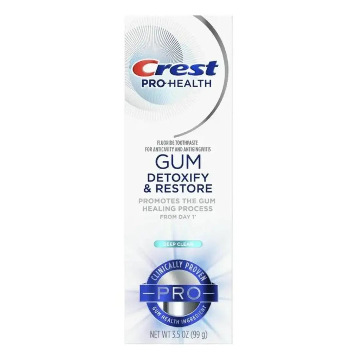 Zubní pasty Crest Pro+Health Gum Detoxify and Restore Deep Clean Pro 99g